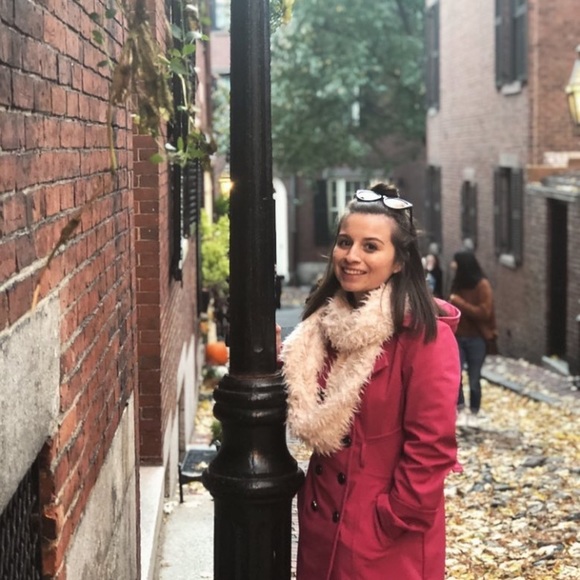 Sebby Collection Pink Double Breasted Coat - Picture 4 of 4